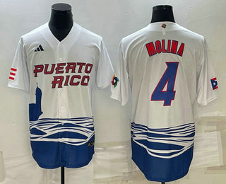 Men's Puerto Rico Baseball #4 Carlos Correa 2023 White World Baseball Classic Stitched Jerseys,We sell and wholesale Men's Puerto Rico Baseball #4 Carlos Correa 2023 White World Baseball Classic Stitched Jerseys on line form chian!